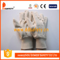 Leinwand / Baumwolle Grating Handschuhe, stricken Handgelenk (DCD100)